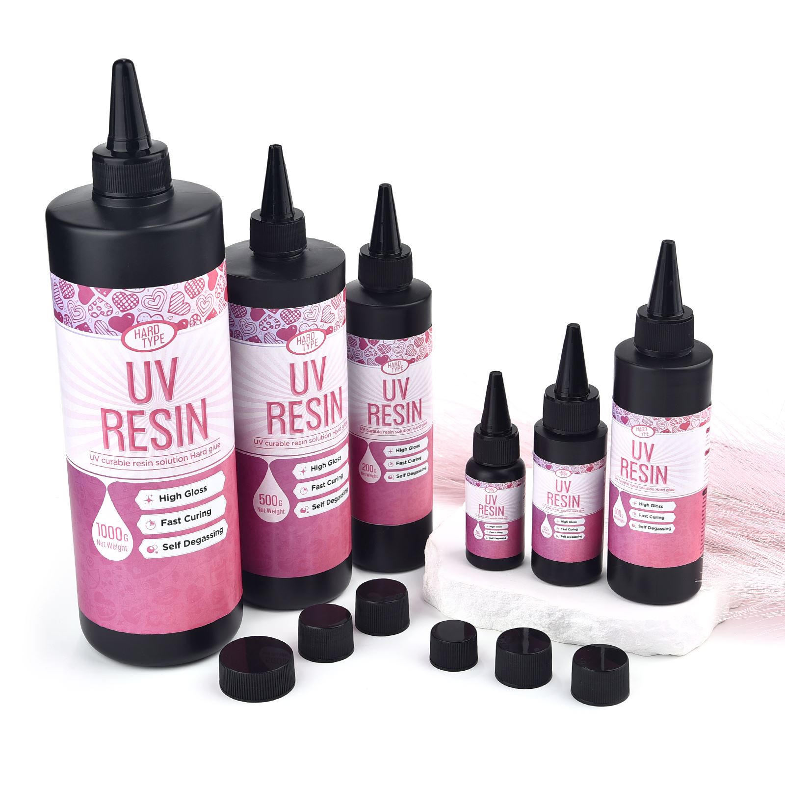 Epoxy Uv Resin Kit - กาวอีพ็อกซี่ใสแห้งเร็ว 20-1000 กรัม สำหรับงาน DIY เครื่องประดับ