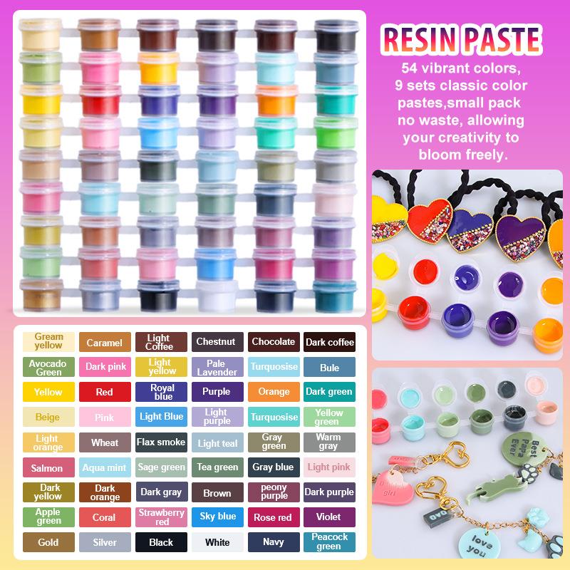 Resin Pigment Set - สีเรซิ่น 6 สี/ชุด น้ำยาสีเรซิ่น UV กาวเรซิ่น