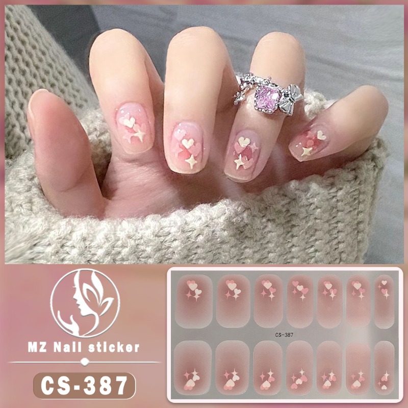 สติกเกอร์ติดเล็บเจลกึ่งสำเร็จร - Gold Foil Flakes บทวิจารณ์และราคา