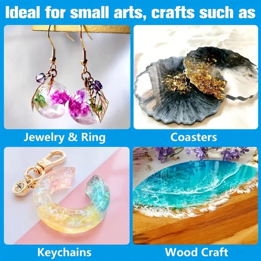 คริสตัลเคลียร์อีพ็อกซี่เรซิน ช - Resin Jewelry Kit บทวิจารณ์และราคา