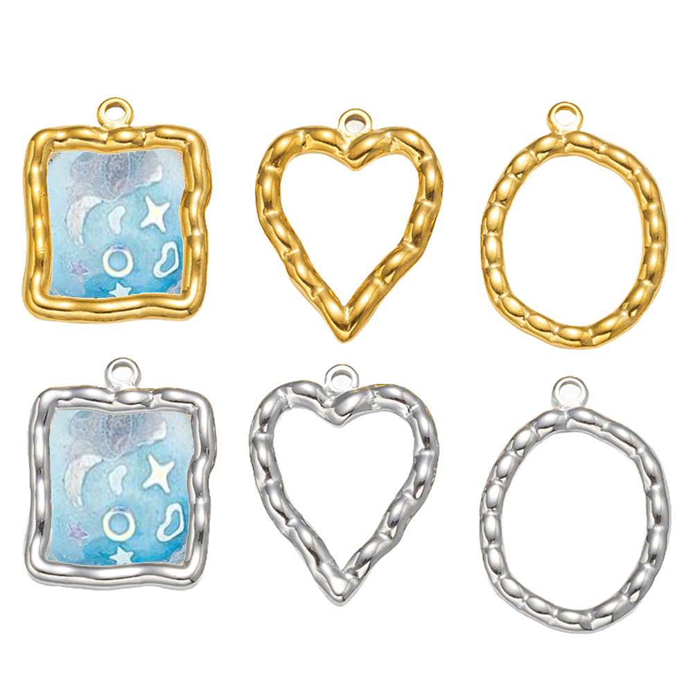 จี้สแตนเลสทรงหัวใจแบบเปิดด้านห - Resin Craft Projects บทวิจารณ์และราคา