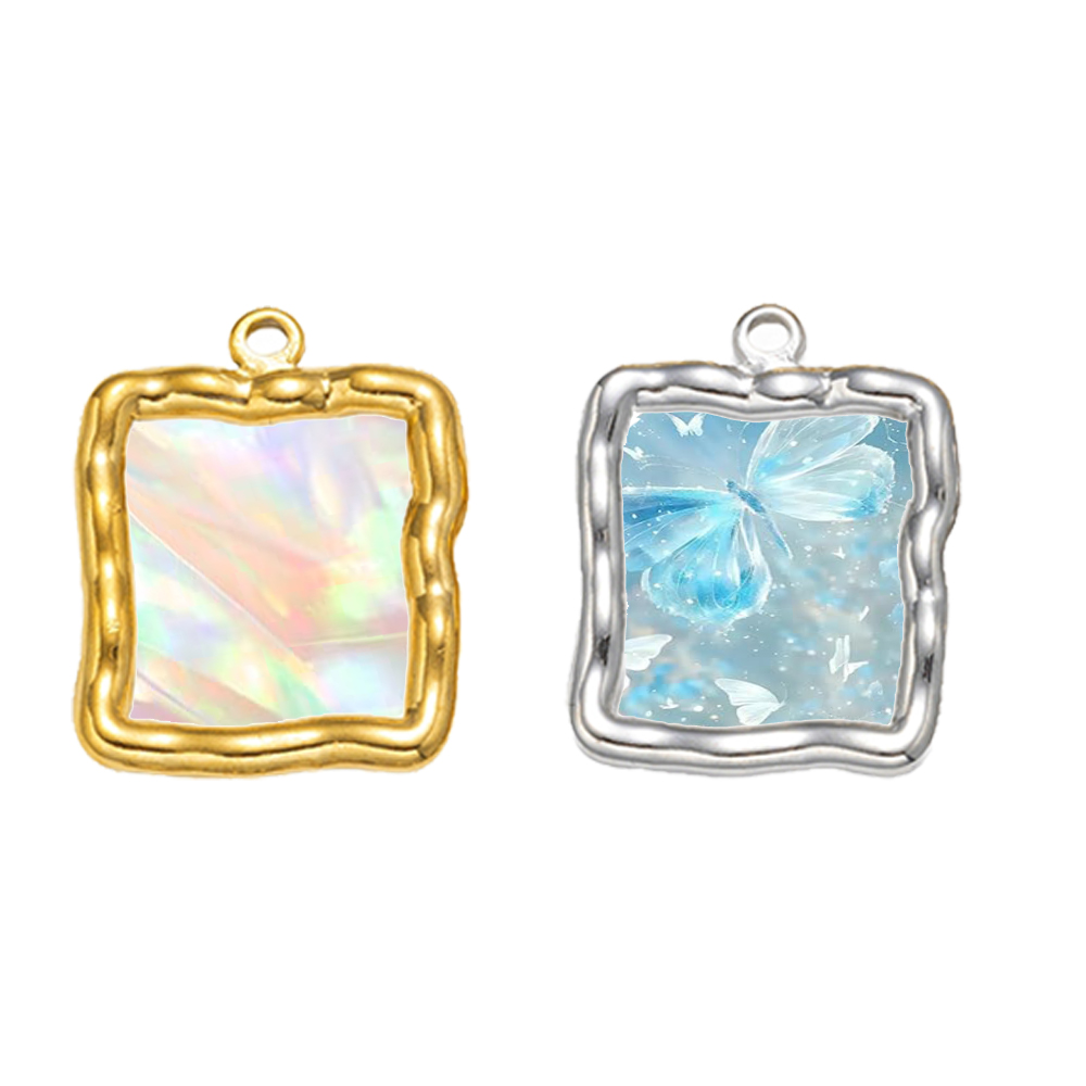 จี้สแตนเลสทรงหัวใจแบบเปิดด้านห - Resin Craft Projects บทวิจารณ์และราคา