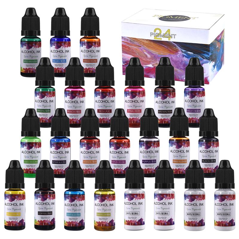 24สี/ชุด10Ml Resin Pigment Art - Resin Pigment Set บทวิจารณ์และราคา