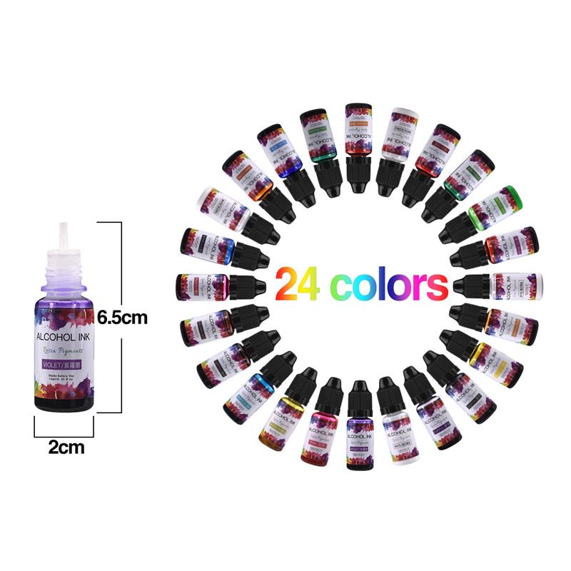24สี/ชุด10Ml Resin Pigment Art - Resin Pigment Set บทวิจารณ์และราคา