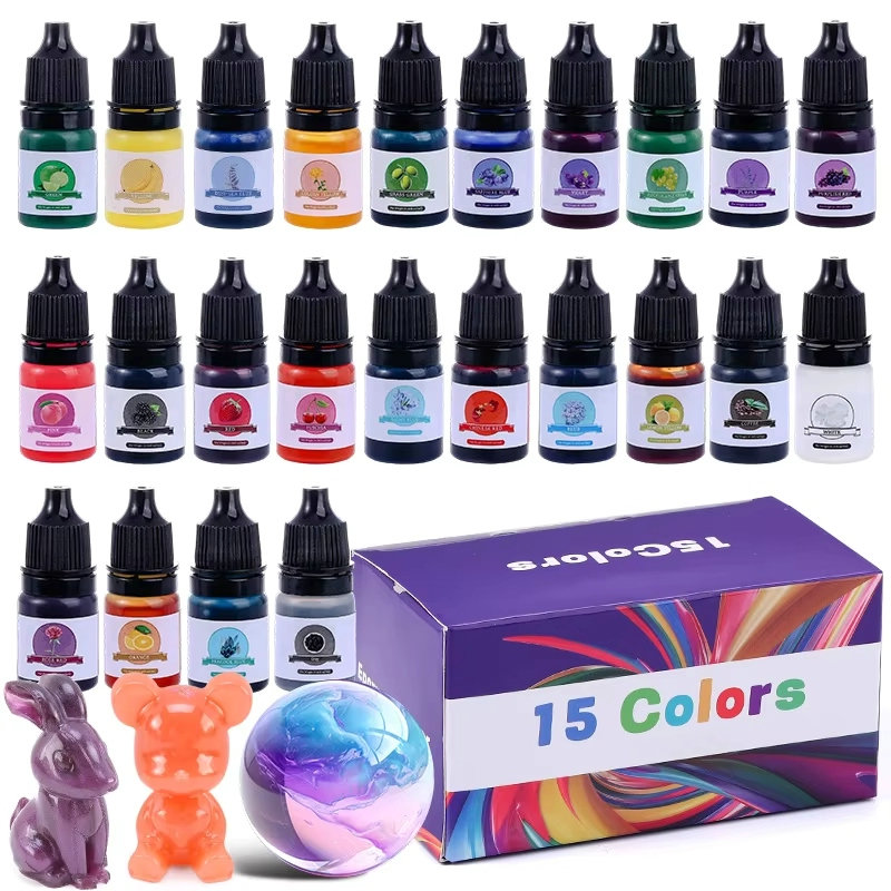 สีผสมเรซิ่นอีพ็อกซี่ 24 สีสดใส - Resin Pigment Set บทวิจารณ์และราคา