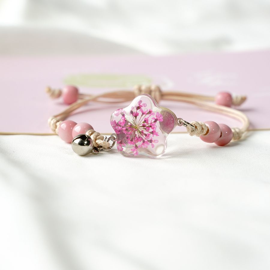 ดอกไม้สร้อยข้อมือคริสตัลดาวคู่ - Dried Flower Bulk บทวิจารณ์และราคา