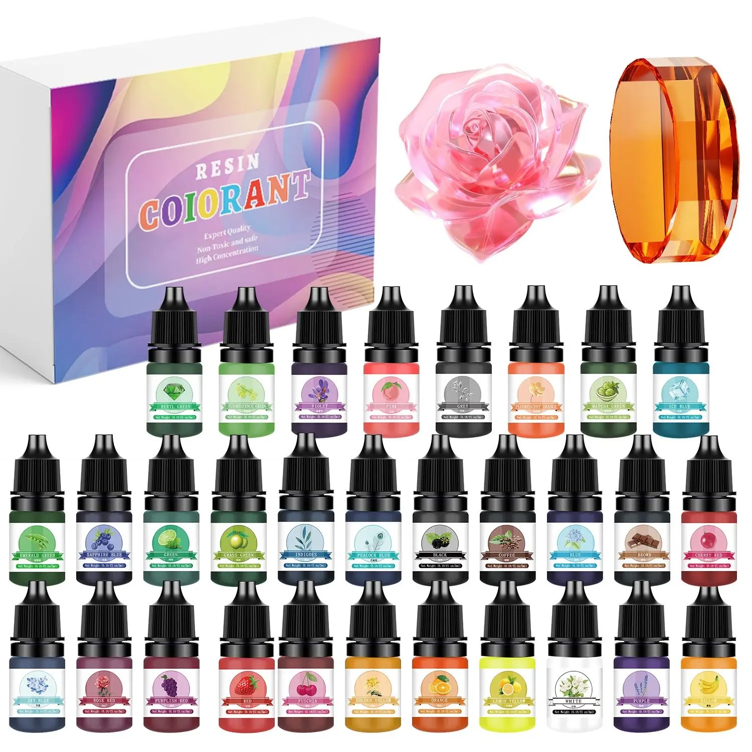 ชุดสีเรซิ่นอีพ็อกซี่ 30 สี ขนา - Resin Pigment Set บทวิจารณ์และราคา