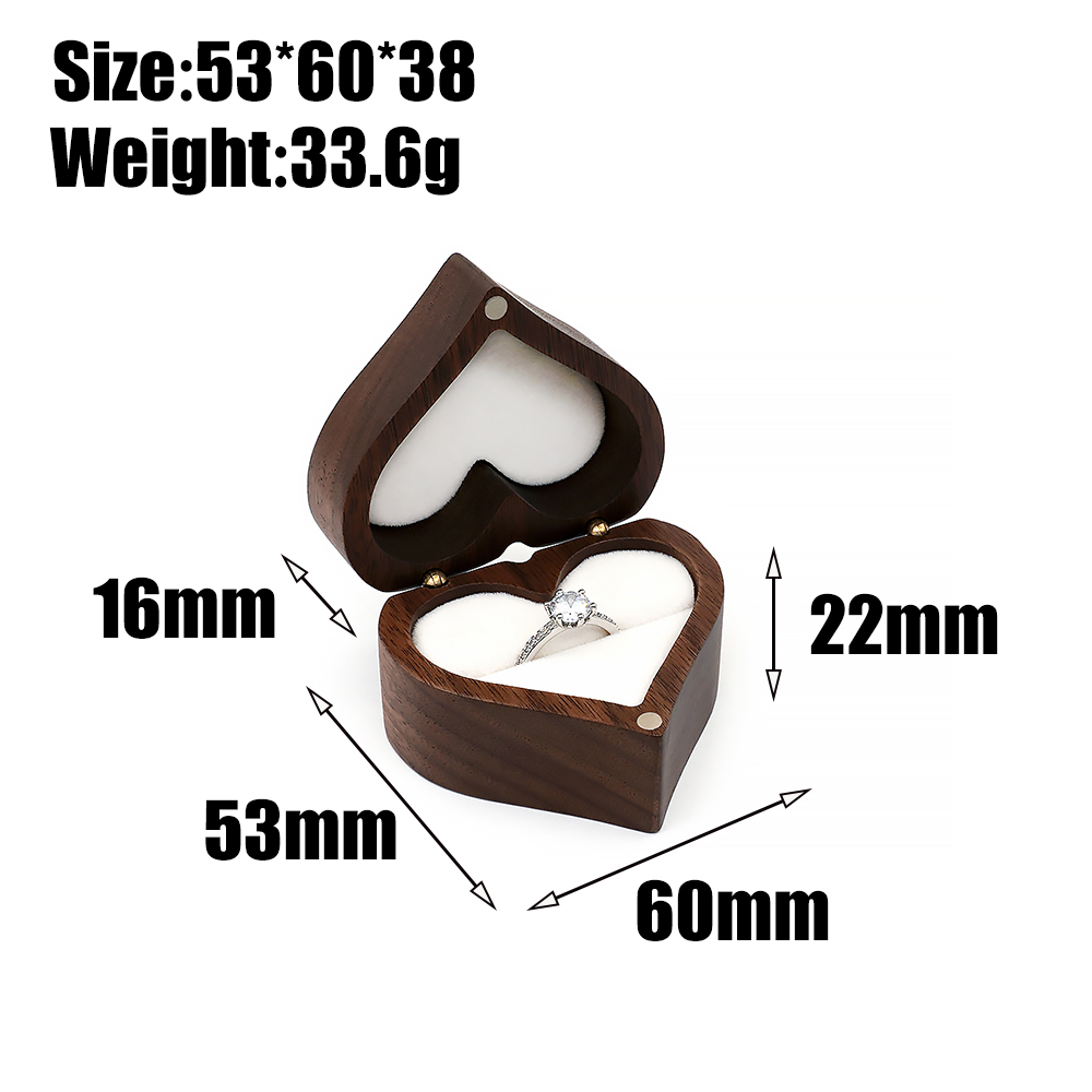 กล่องใส่แหวนสำหรับพิธีแต่งงาน  - Wood Ring Blank บทวิจารณ์และราคา