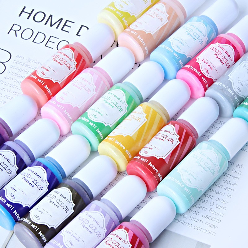 สีผสมเรซิ่นอีพ็อกซี่แบบน้ำ 18  - Resin Pigment Set บทวิจารณ์และราคา