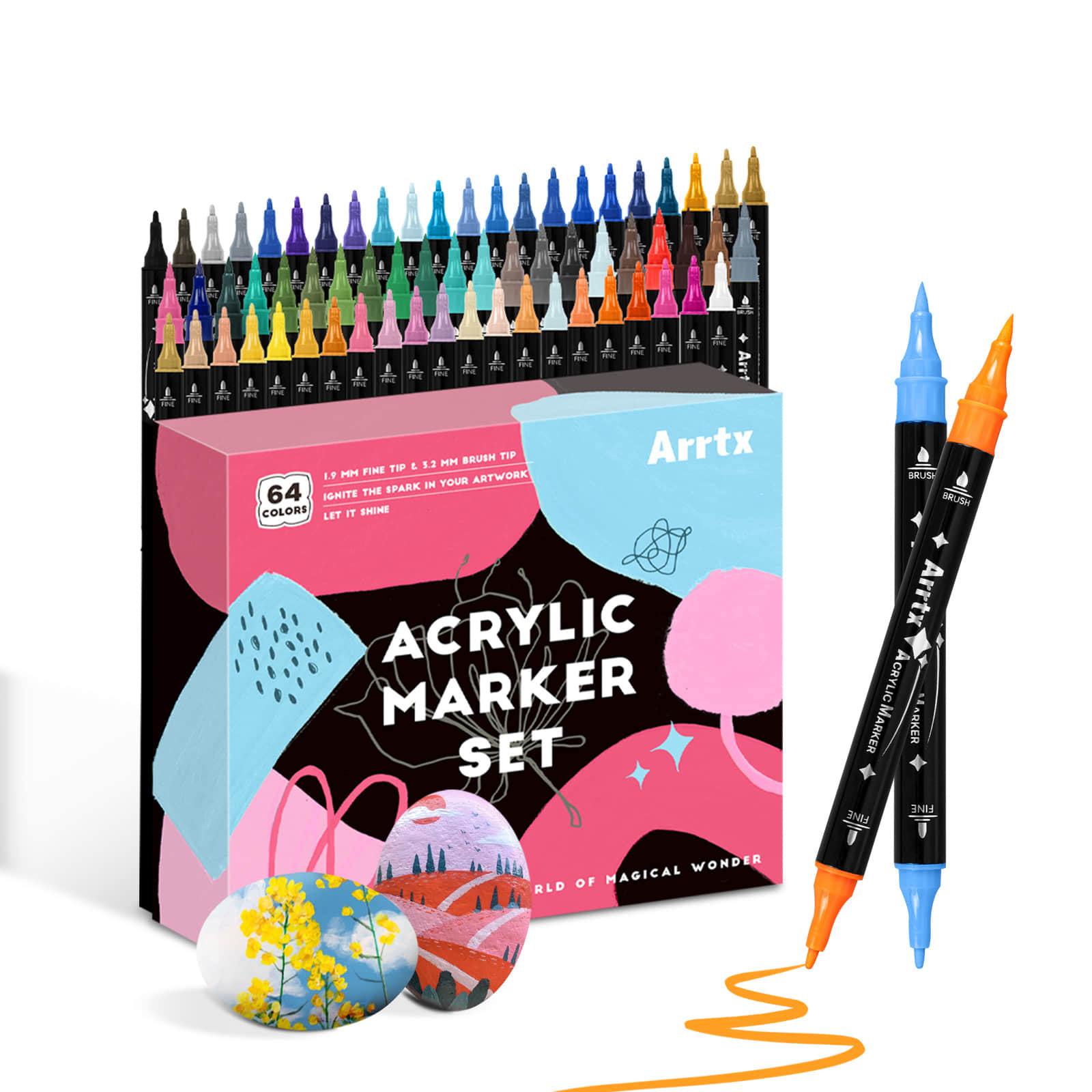 Arrtx 64 สีปากกาสีอะคริลิค,แปร - Copic Marker Classic บทวิจารณ์และราคา