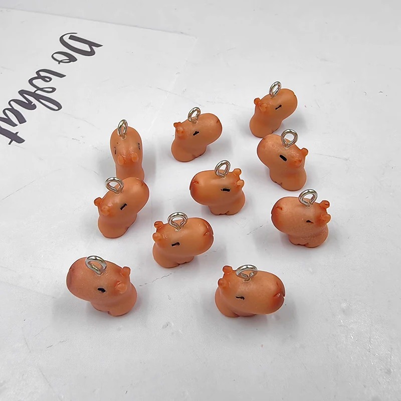 จี้คาปิบาร่าน่ารักขนาดเล็ก 10  - Resin Crafts Diy บทวิจารณ์และราคา