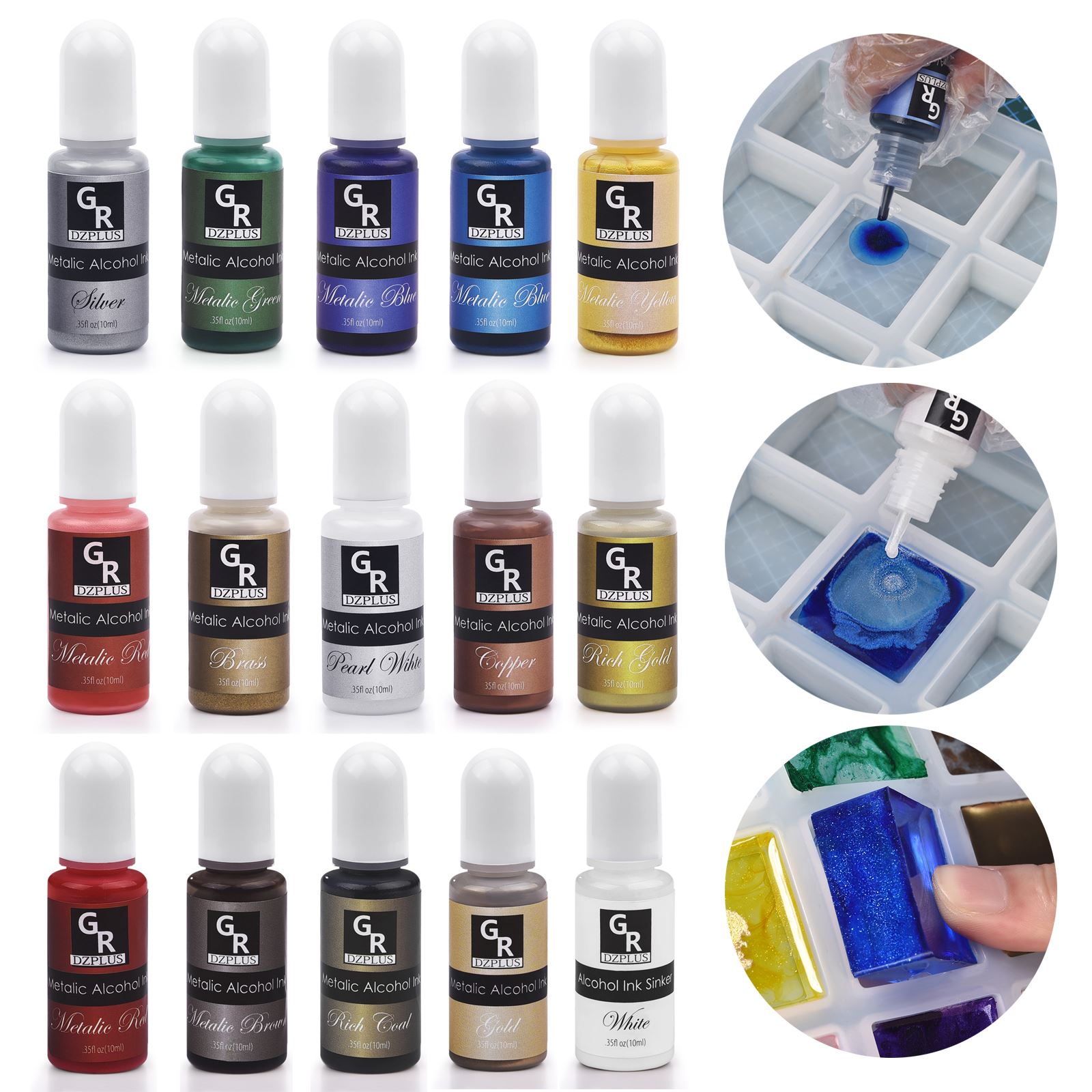 1 ชุดเรซิ่นPigment Kit Artหมึก - Resin Pigment Set บทวิจารณ์และราคา